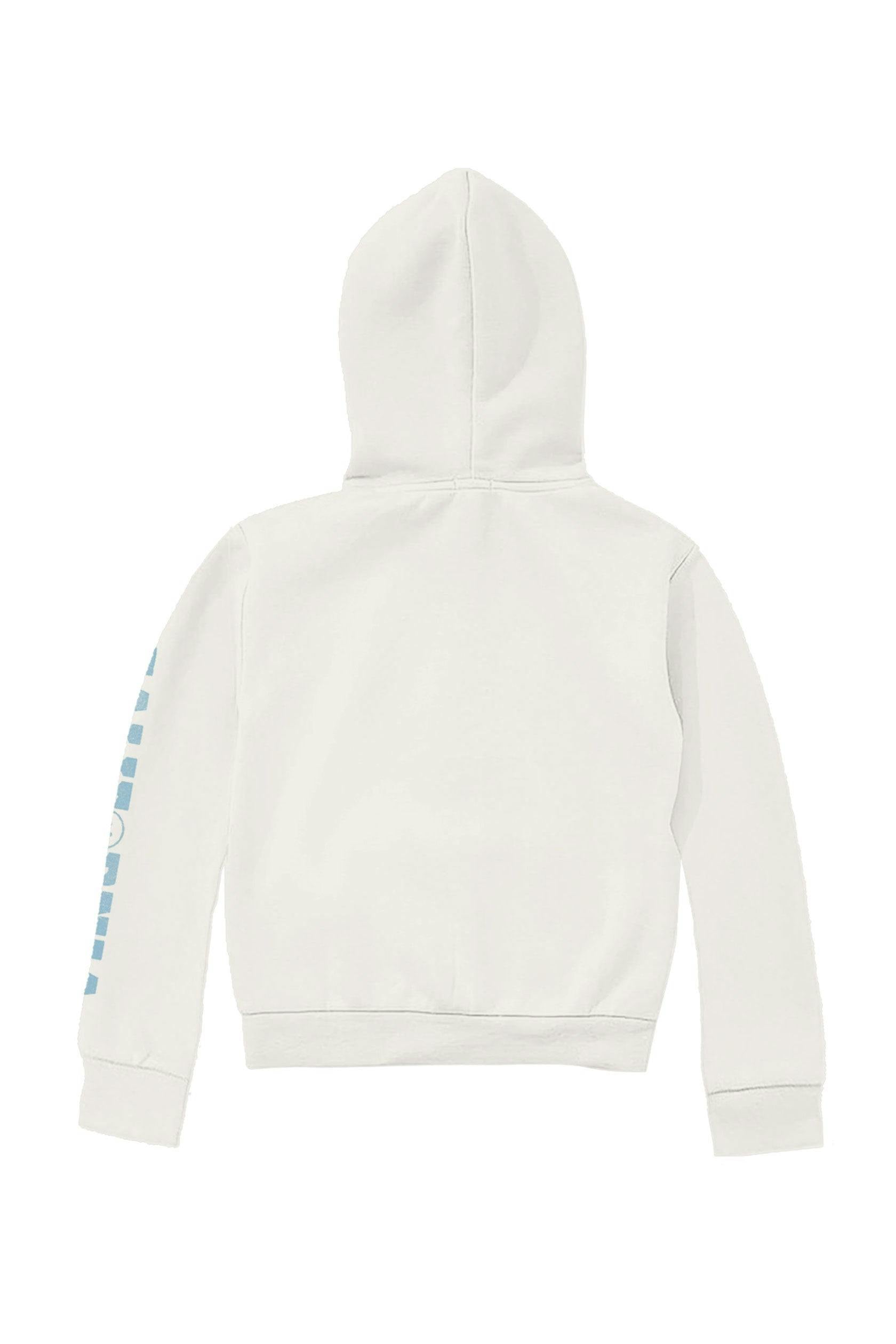 Kids Ocean Beach Hoodie-White-Unisex