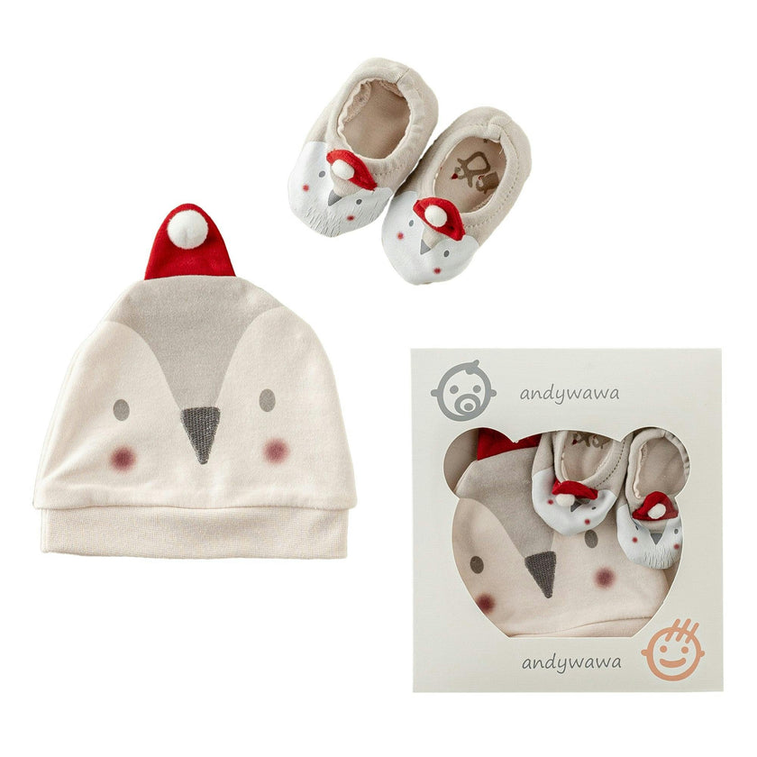 Graphic Booties & Hat