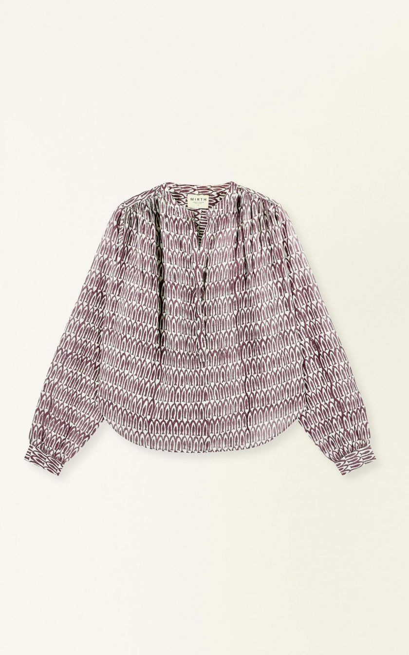 Florence Blouse in Grappa Minnow