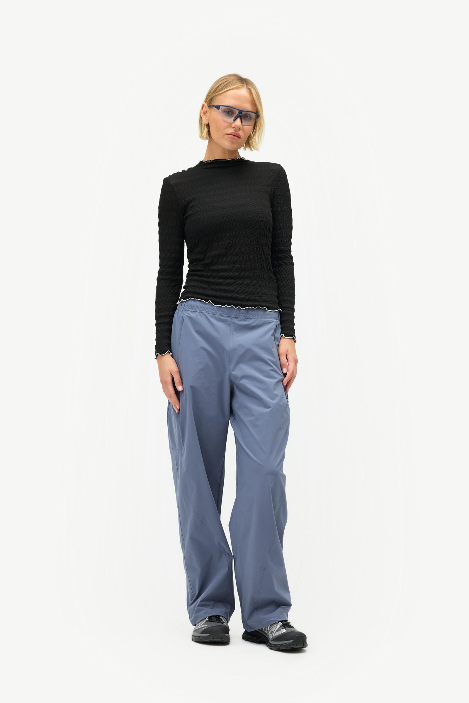 Ynes Long Sleeve Top, Black
