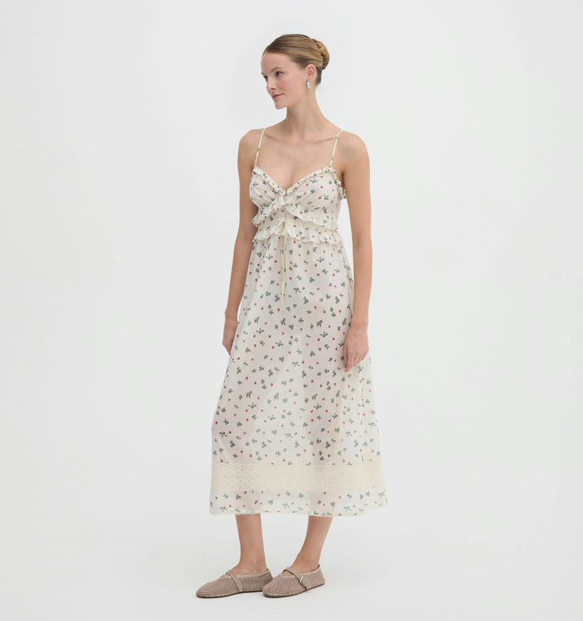 The Rayna Nightgown - Rosie Bow Toss, Ivory