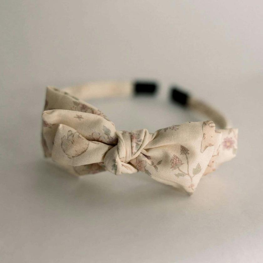 Three Little Bows Headband | Woodland Bunny