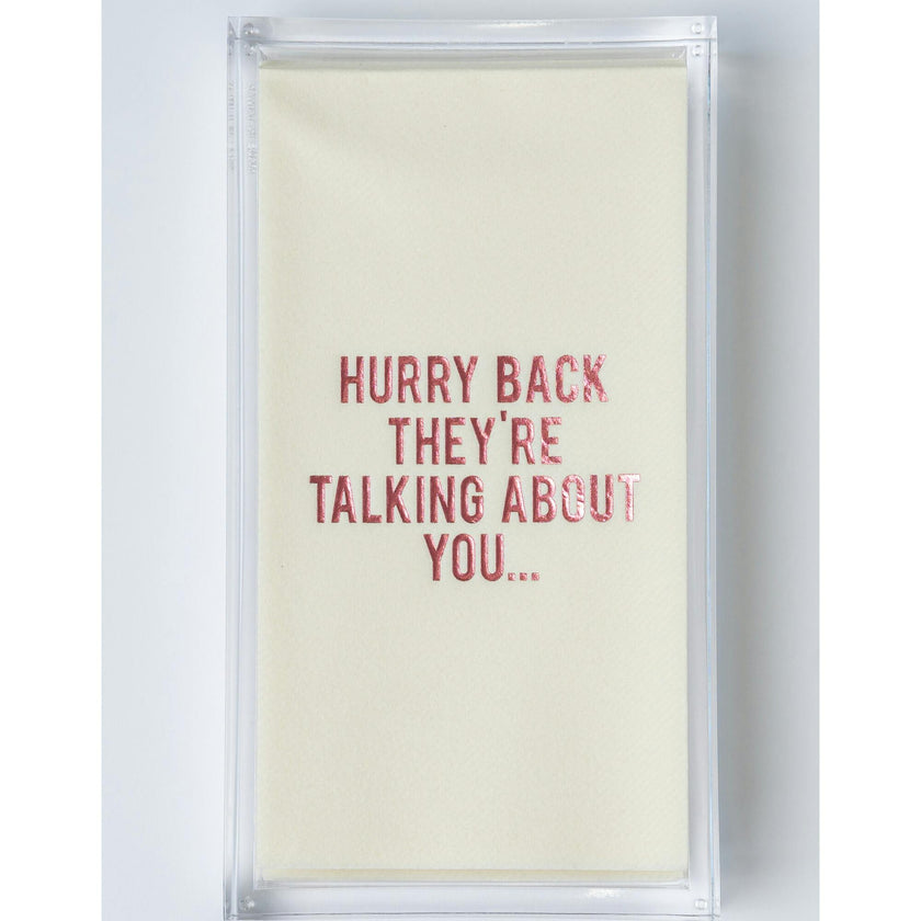 Hurry Back Hand Towels