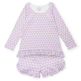 Kathryn Women's Pajama Short Set - Tennis Crest Pink