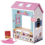 Olivia’s Little World Convertible 4-in-1 Wooden Dollhouse Play Set for 18" Dolls
