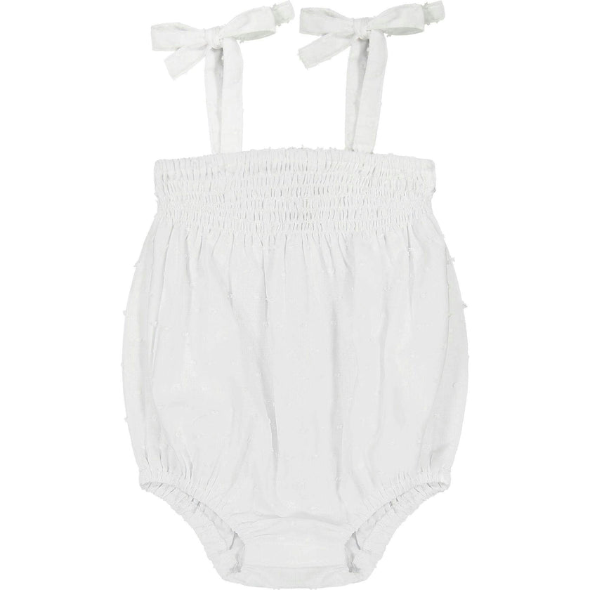 Ella Ruched Bubble, White