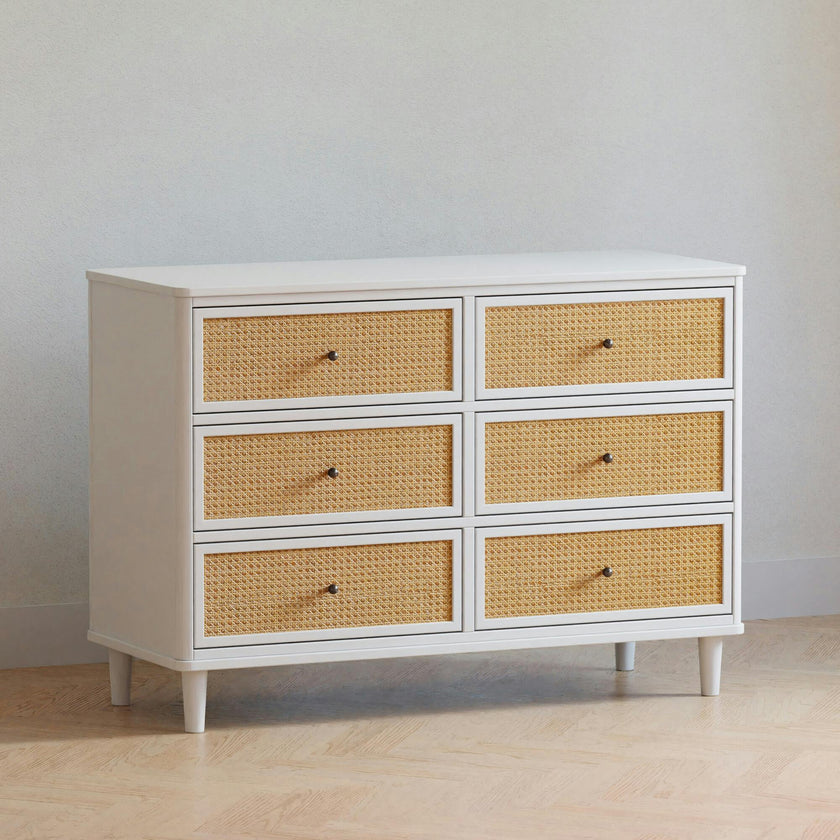 Marin with Cane 6 Drawer Dresser