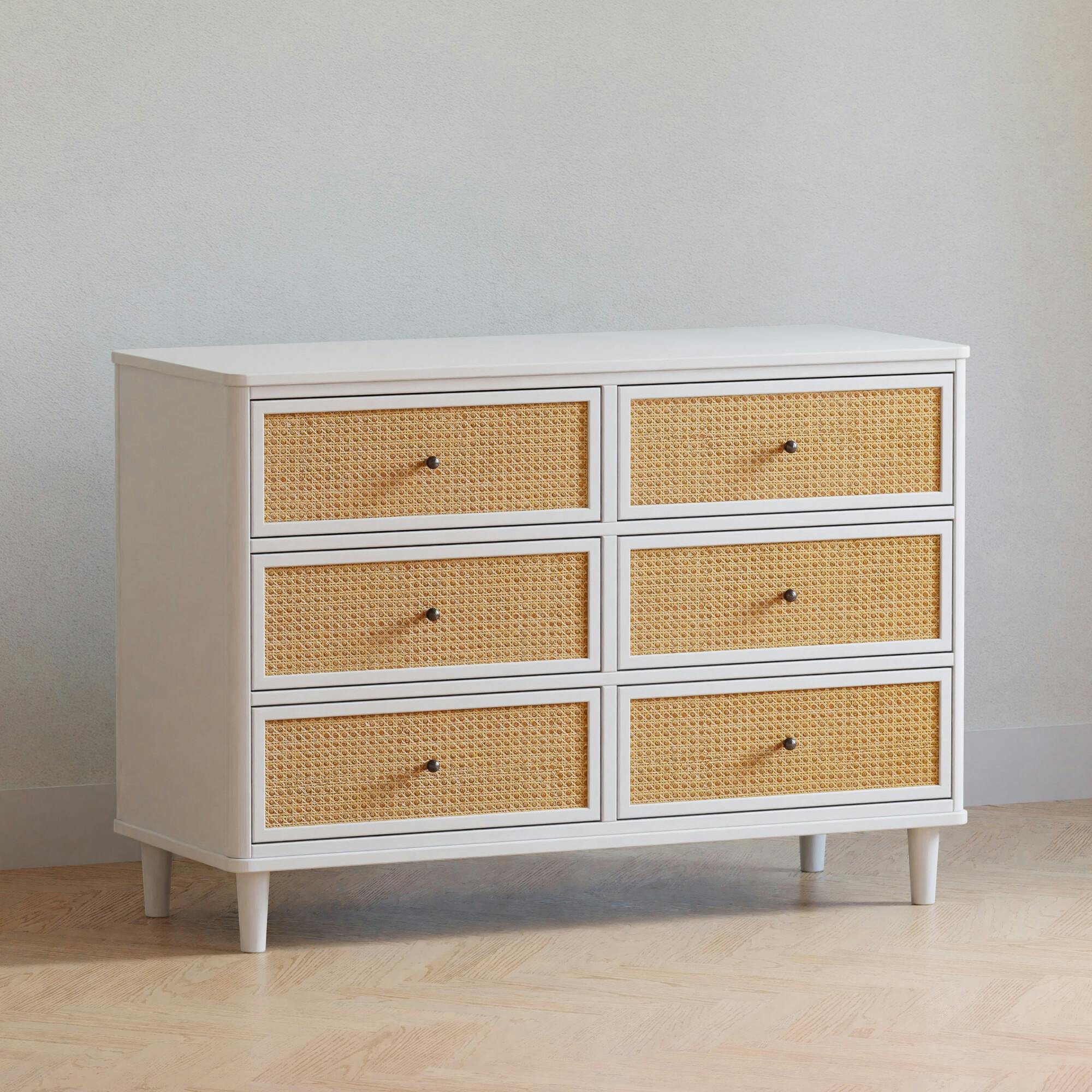 Marin with Cane 6 Drawer Dresser
