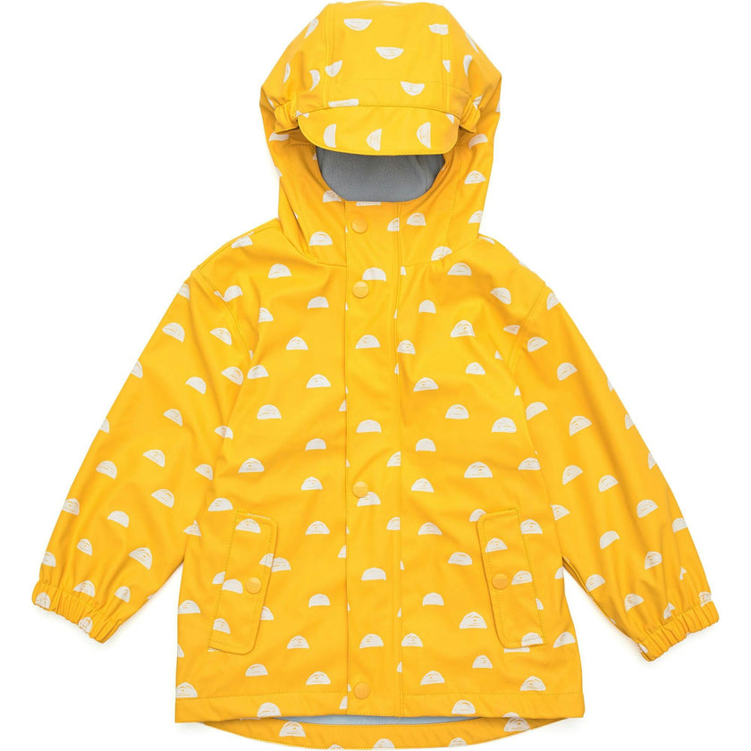 Recycled Waterproof Raincoat, Yellow