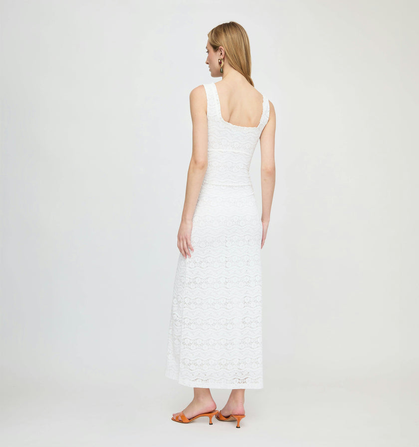 The Coraline Dress - White Stretch Lace