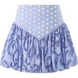 Luciana Embroidered Bubble Mini Skirt