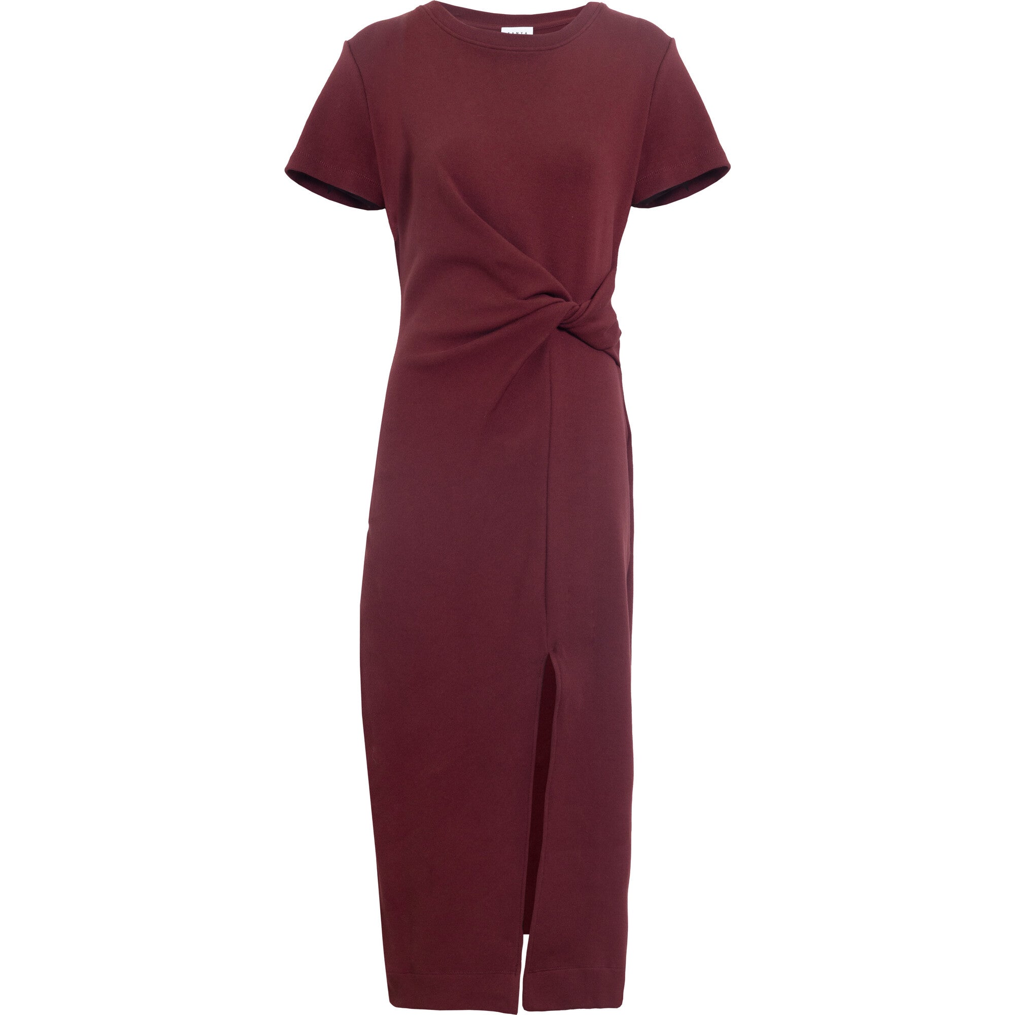 Short Sleeve Cody Dress, Burgundy