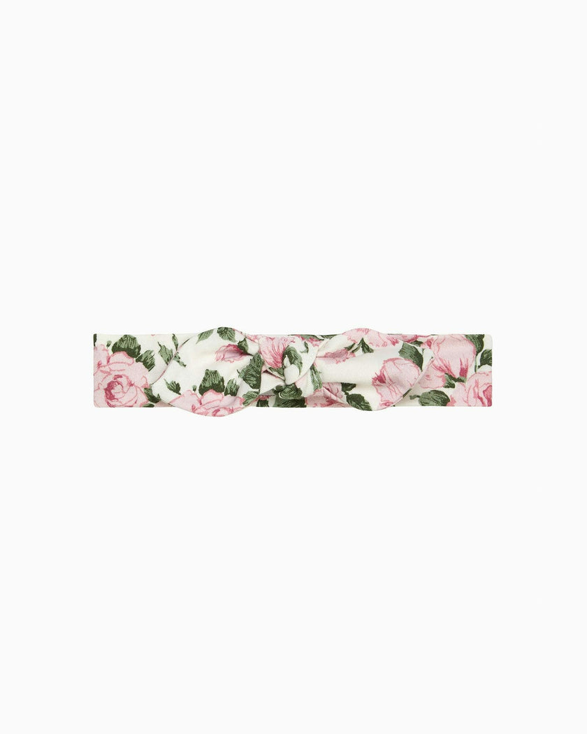 Jersey Bow Headband in Pink Carline