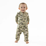 Camo French Terry - Zip Neck Romper