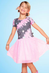 Simply Soft Short Sleeve Be Happy Tulle Dress