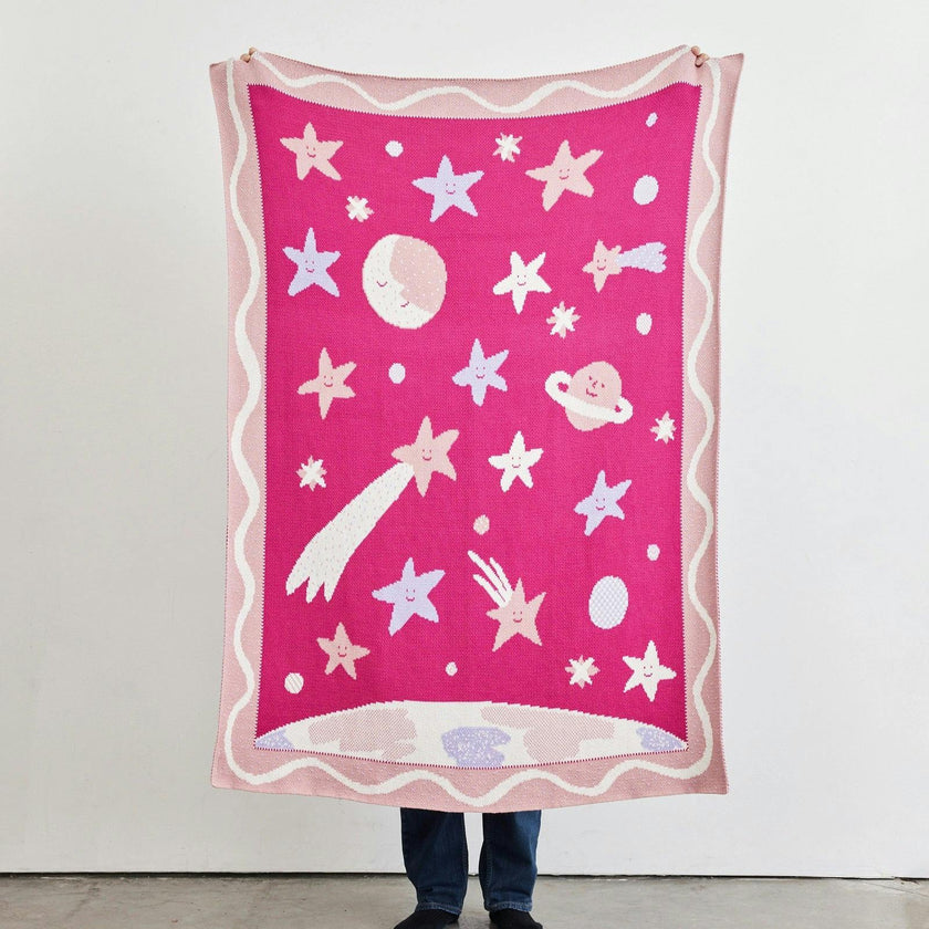 Night Sky Knit Midi Blanket