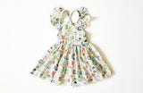 Ruffle Sleeve Dress in Gourmet Food
