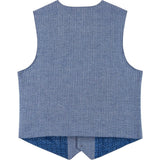 Boys (2-3) Seersucker Vest Suit Set | Blue & Pink