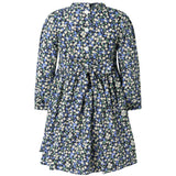 Floral Berry Ruched Dress