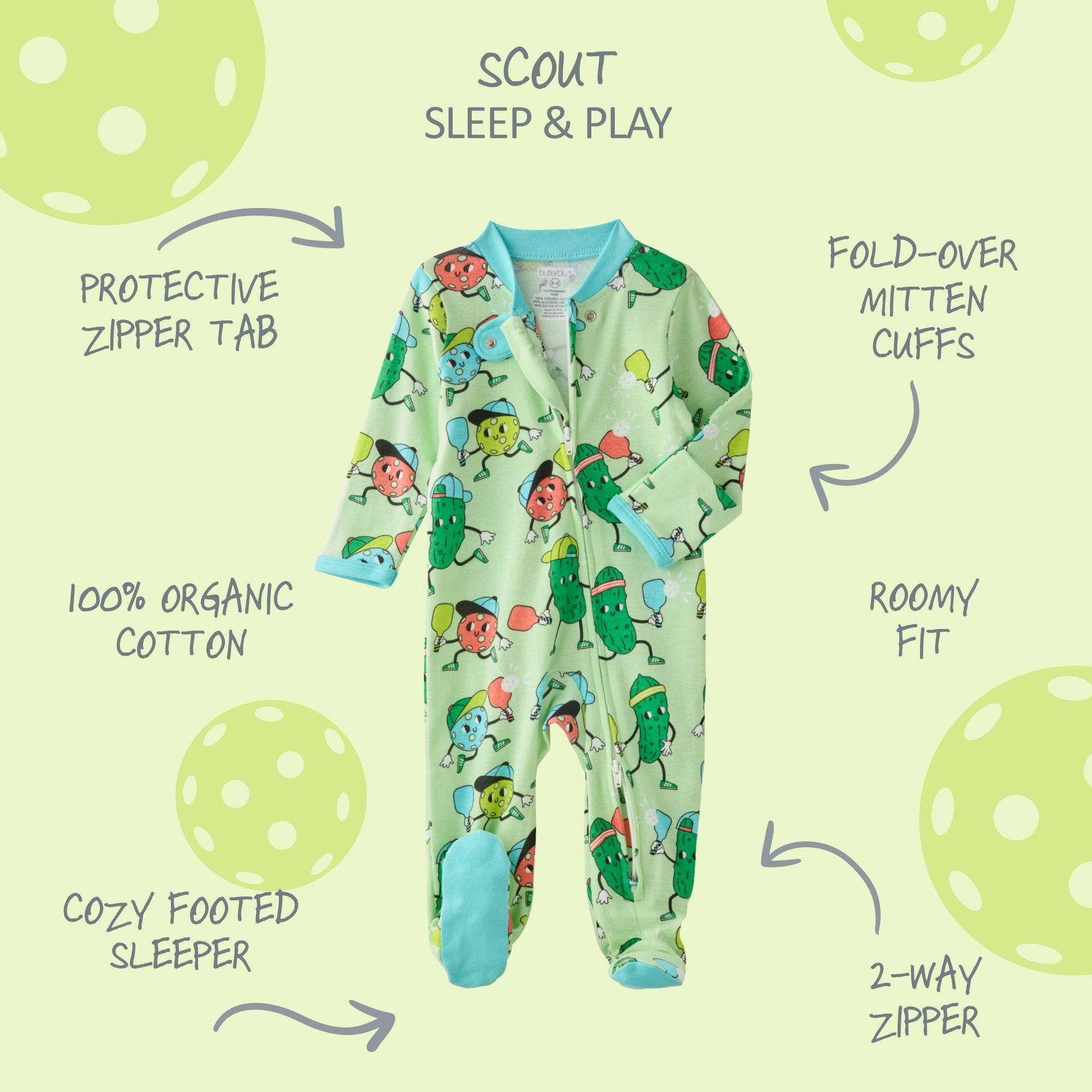 SCOUT Sleep & Play Baby Boys Pajamas