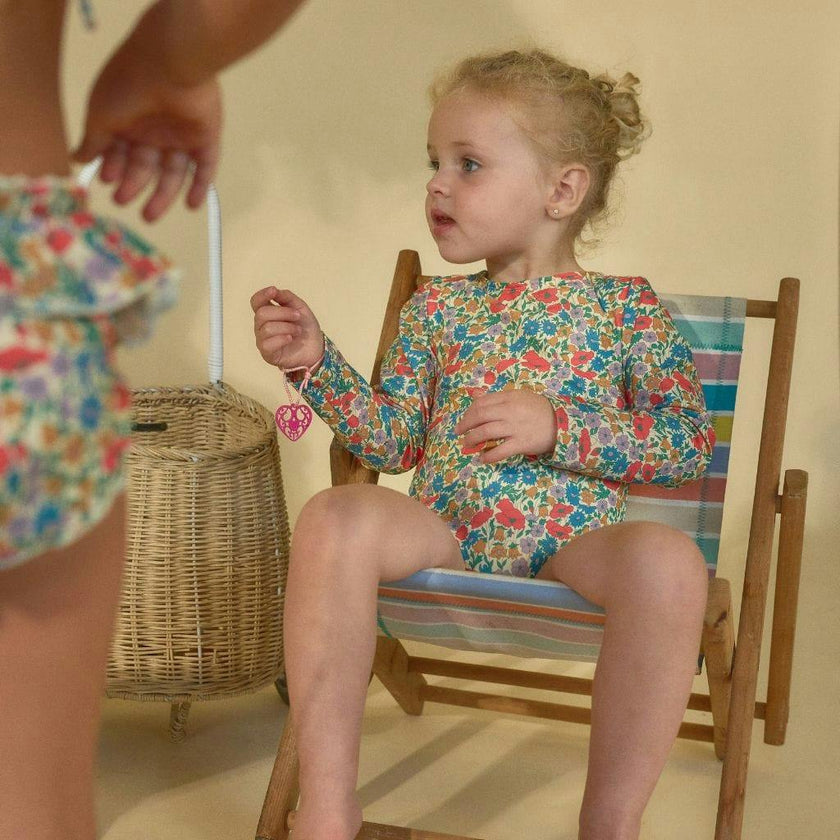 Florencia Floral Mini Long Sleeve One-Piece