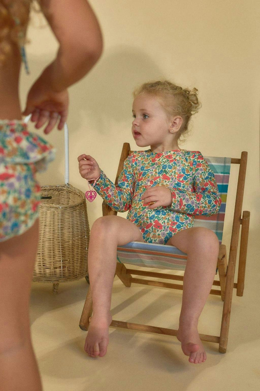 Florencia Floral Mini Long Sleeve One-Piece
