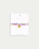 Charm Bracelet - Emma Floral Purple
