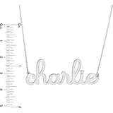 Doodle Script Nameplate Necklace