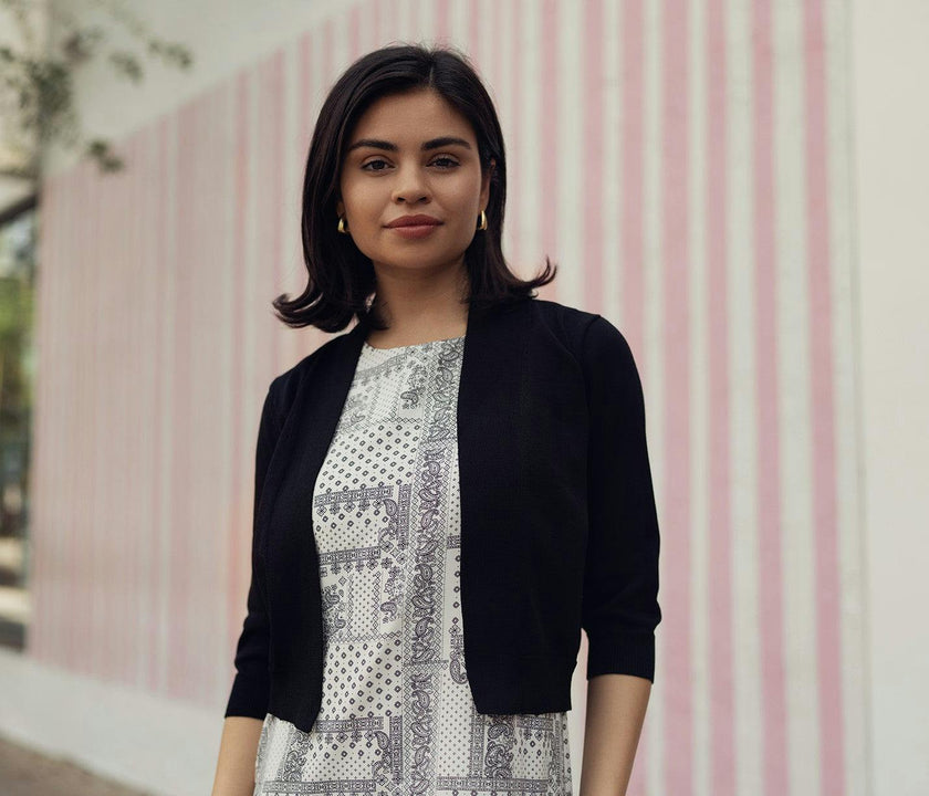 CROPPED KNIT CARDIGAN