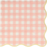 Set of 12 Gingham Small Napkins