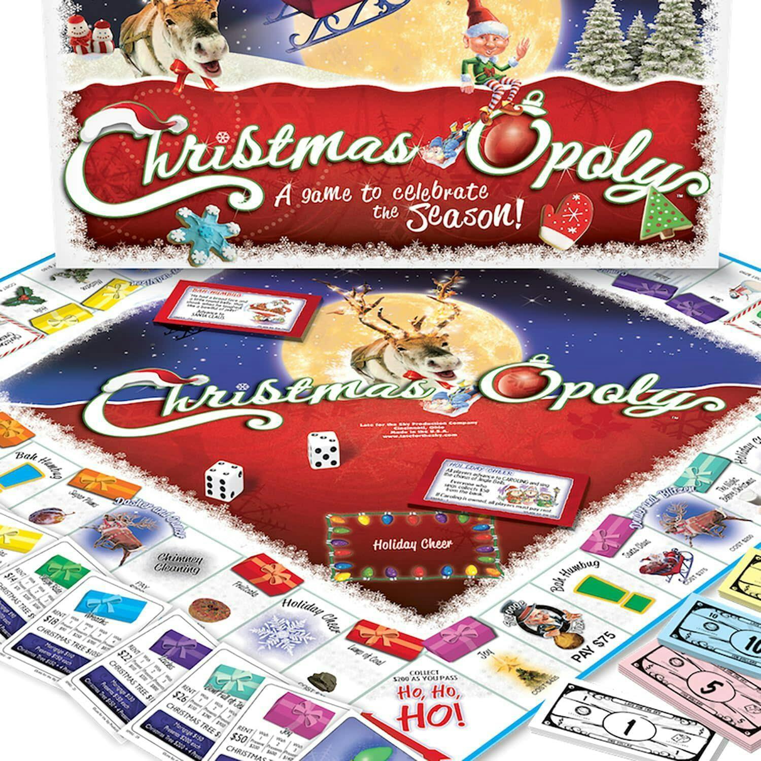 Late for the Sky Christmas-Opoly Board Game