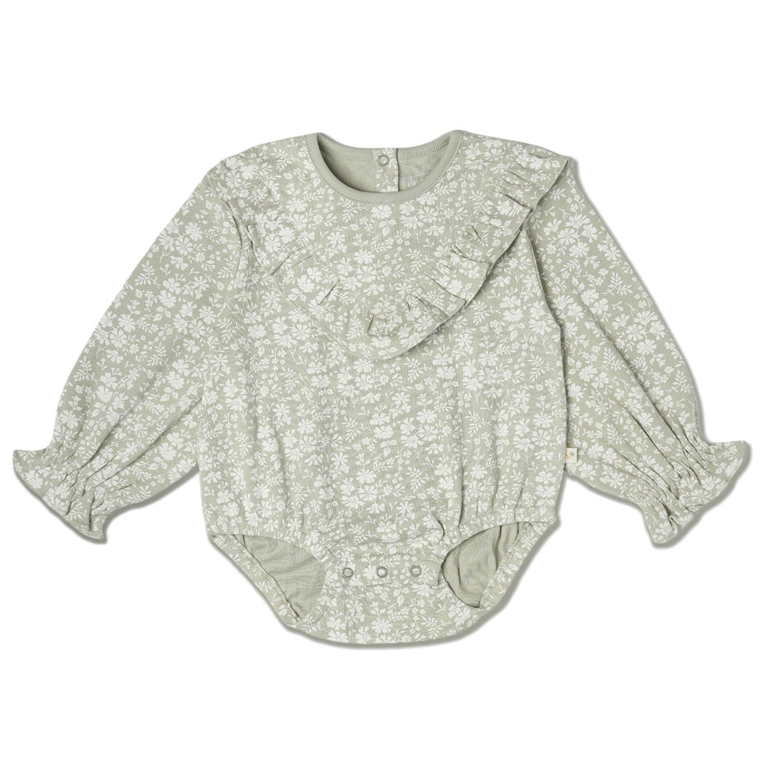 Organic Ruffle Bubble Romper