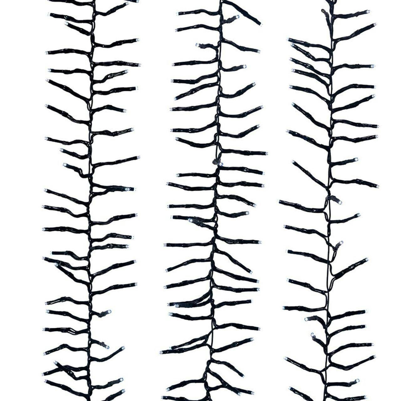 Kurt Adler CUL 1000-Light 33-Foot Cluster Light Set with Cool White 3MM LED Bulbs
