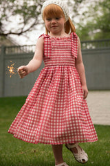 Mini Rayna Dress in Red Gingham