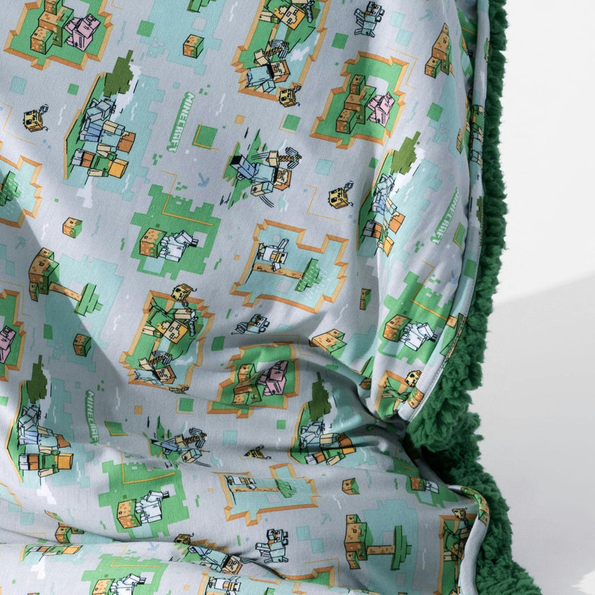 Minecraft: Overworld Dreams Bamboo Sherpa Blanket