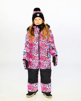 One-Piece Play Snowsuit Multicolor Leopard And Zebra