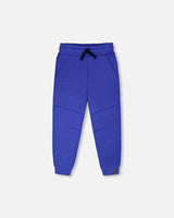 French Terry Sweatpants With Cross Seams