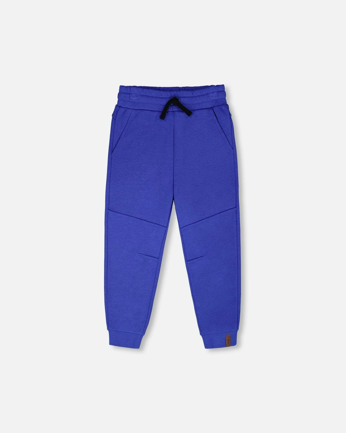 French Terry Sweatpants With Cross Seams