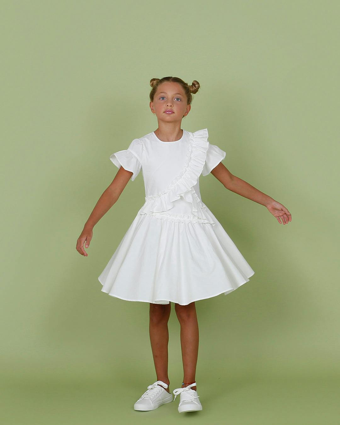 Cora dress, White