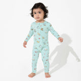 Valentines Pups Bamboo Convertible Footie