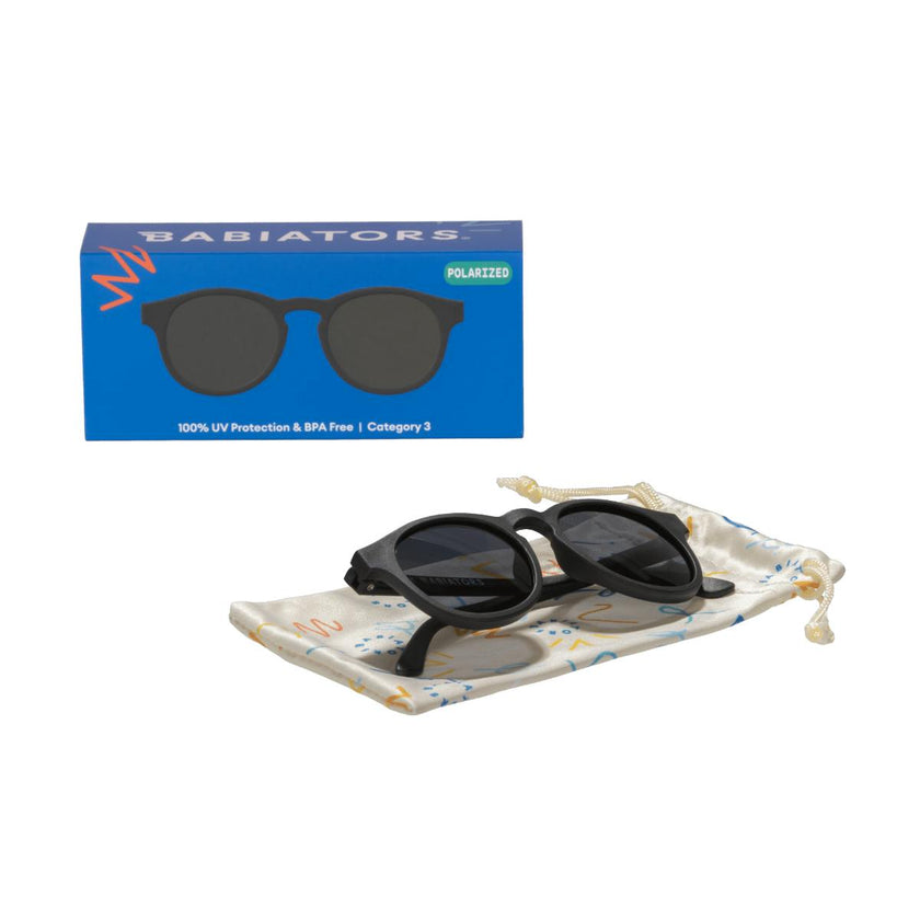 Jet Black Keyhole | Polarized Smoke Lenses