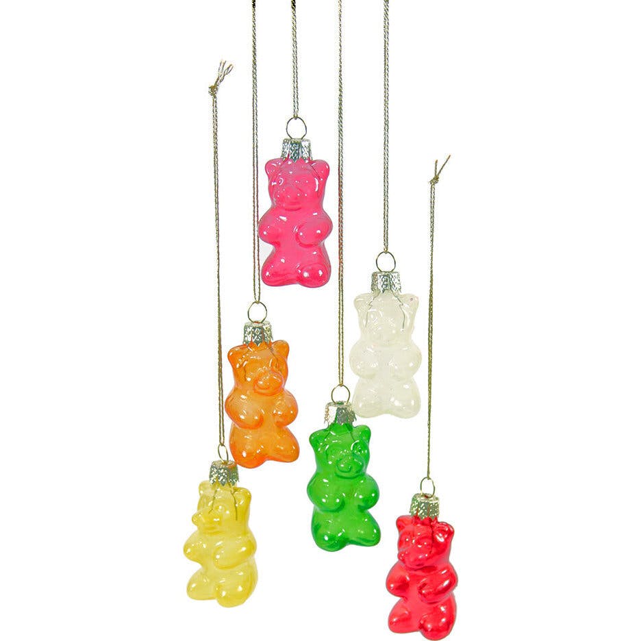 Set of 6 Assorted Gummy Ornaments