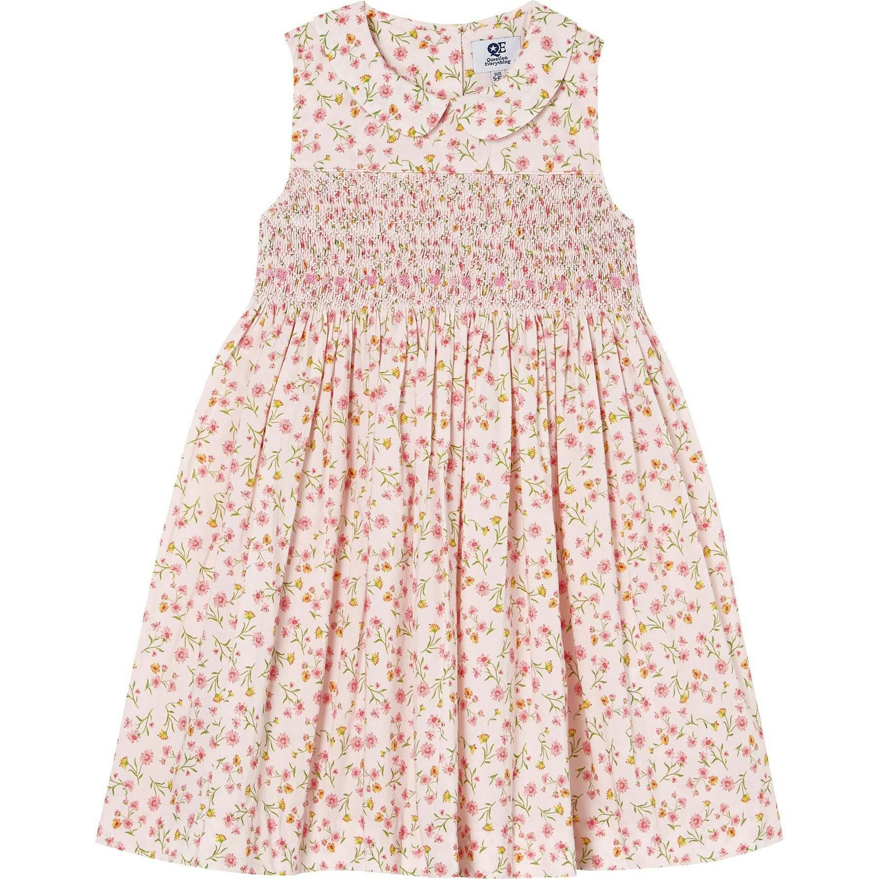 Hand-Smocked Girls Dress - Lizzie