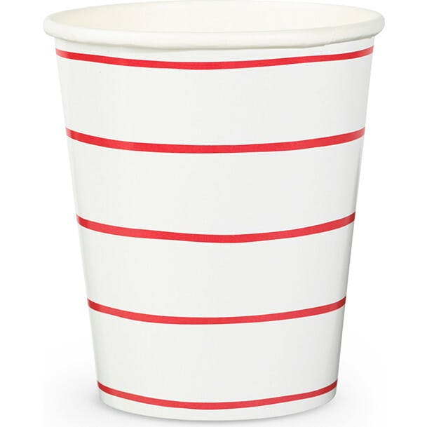 Candy Apple Frenchie Striped 9 oz Cups