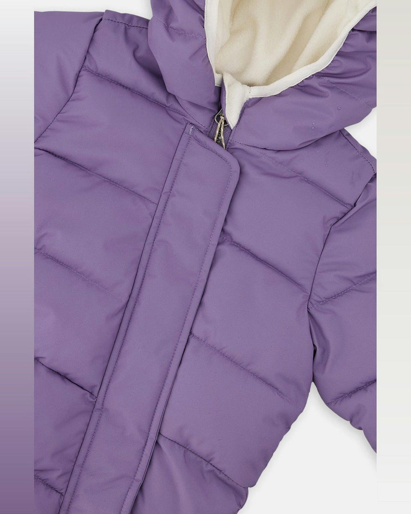 Baby Cloud One Piece Snowsuit Adapted For Car Seats Violet