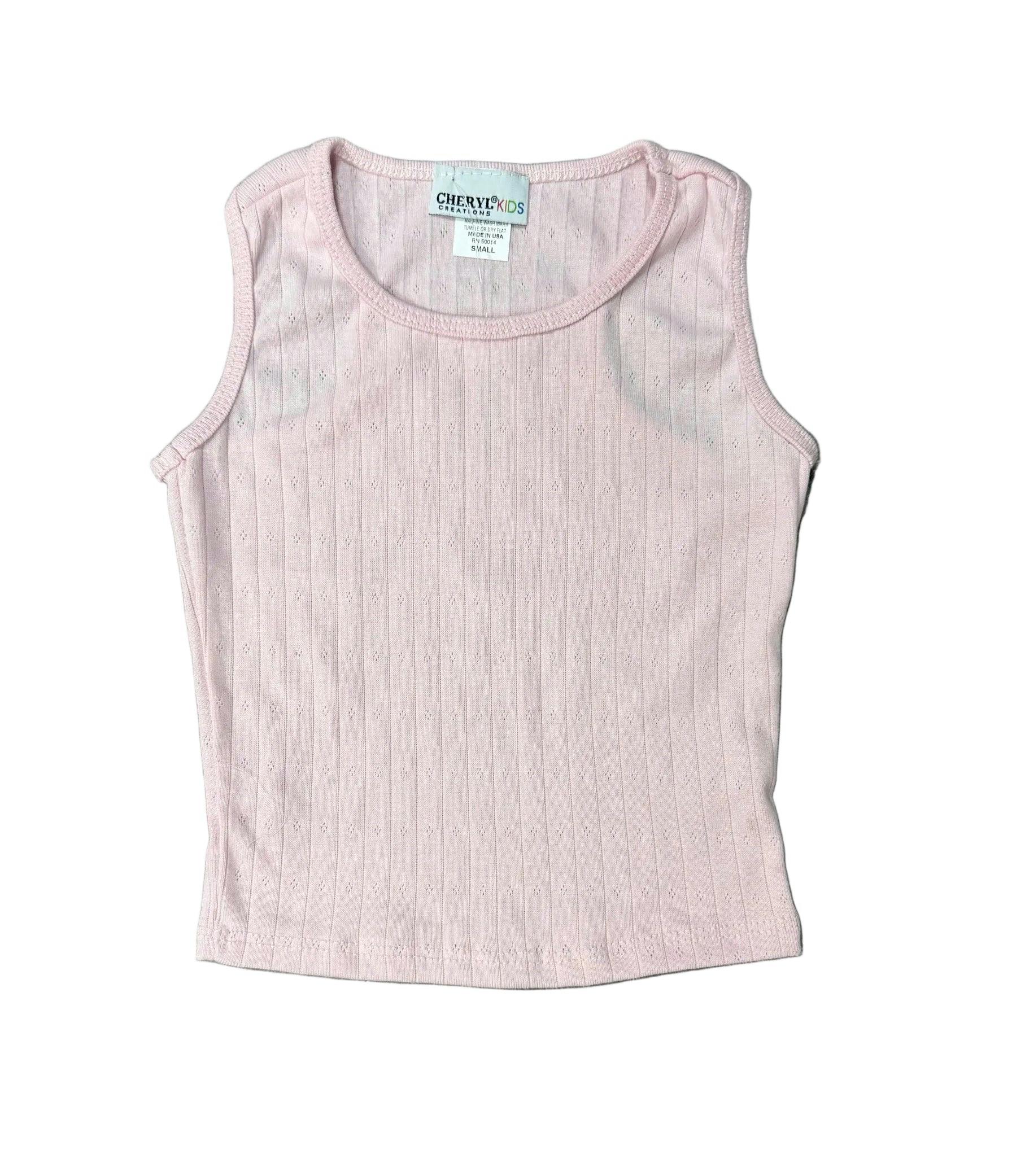 Girls Pointelle Tank Top