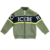 ICEBERG Logo Stripe Zip Sweatshirt