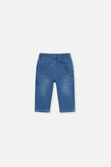 Baby French Terry Denim Pants Light Blue