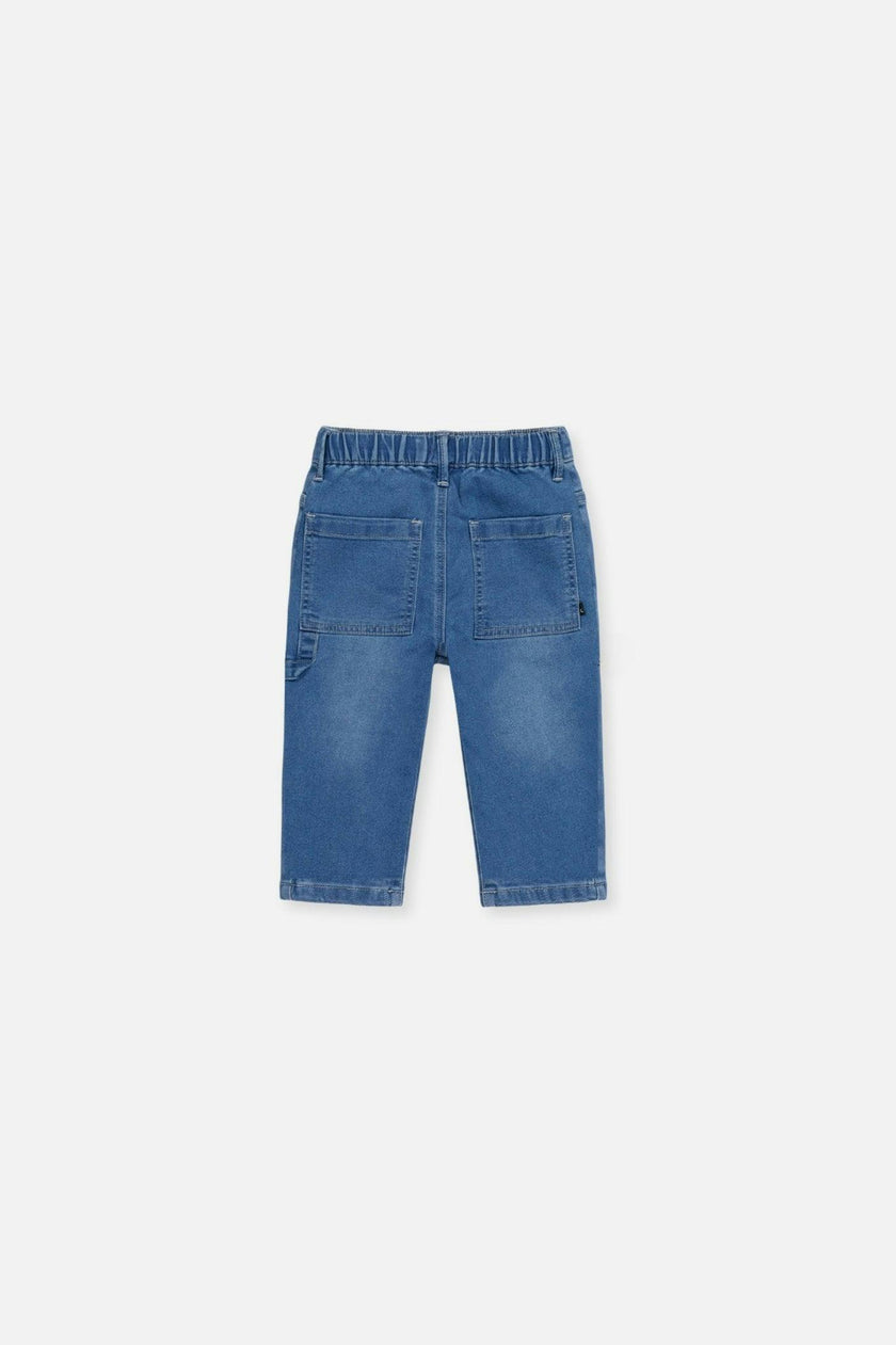 Baby French Terry Denim Pants Light Blue