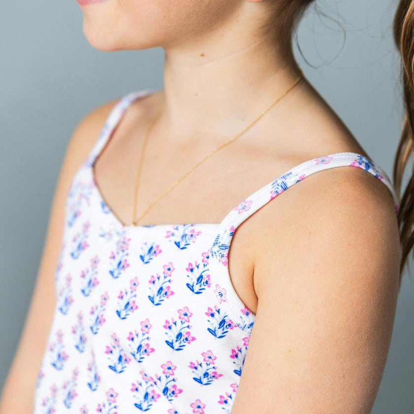 The Organic Cami and Short Set [Block Floral]